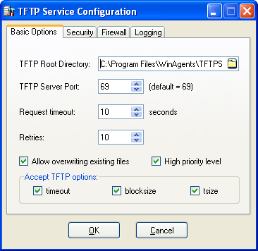 TFTP Server - Basic Options