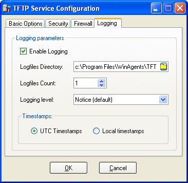 TFTP Server - Logging